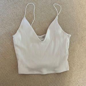 White cropped tank